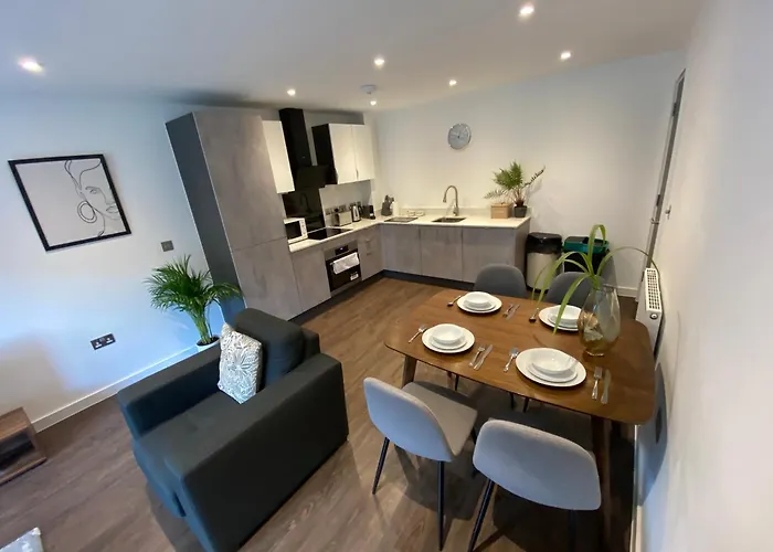 公寓 Luxury Apartment, Free Parking & Free Gym *